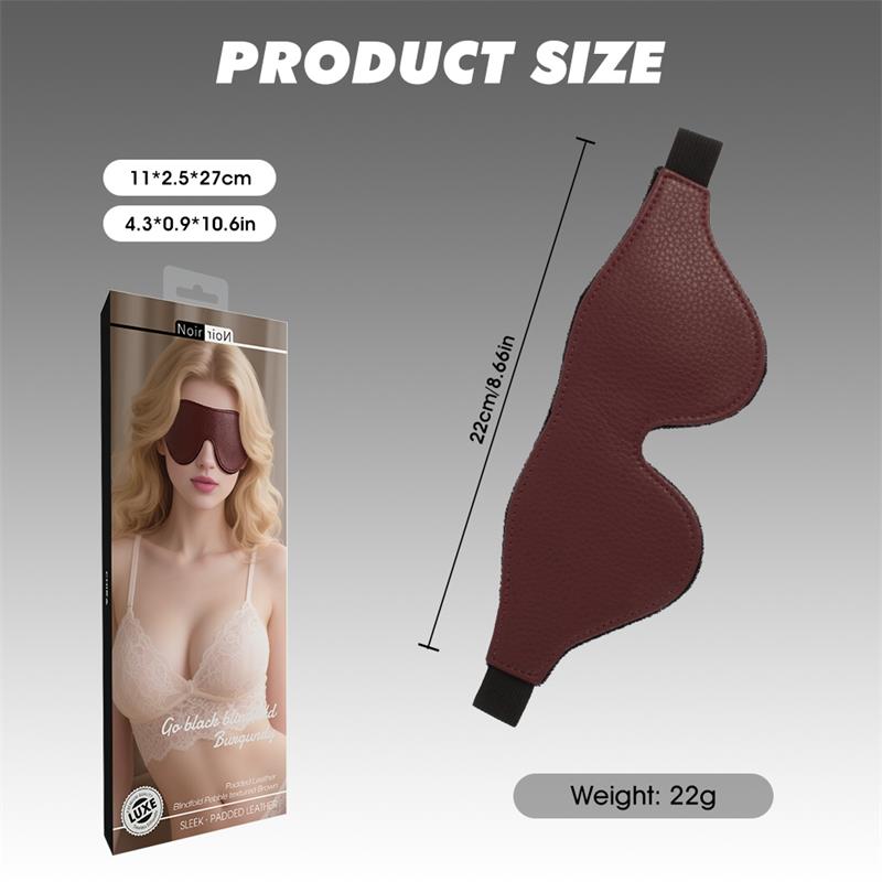 Go Black Antifaz Burgundy