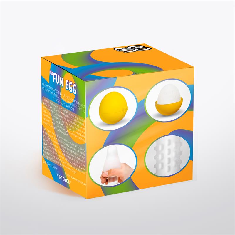 Grovy Huevo Masturbador Elástico Amarillo 3
