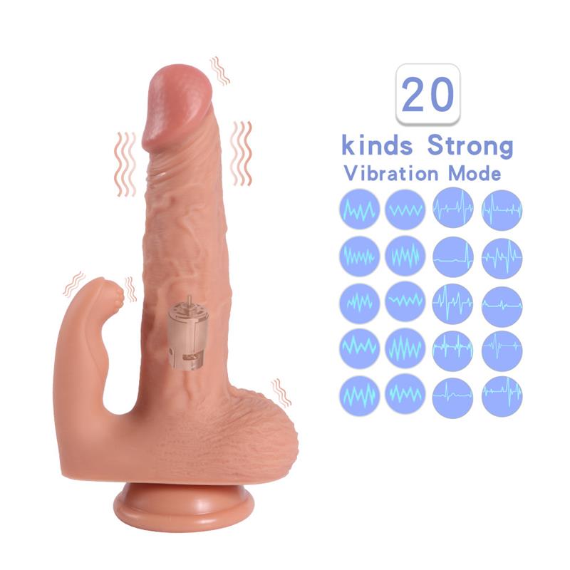 Haydon Dildo con 20 Modos de Vibración y Estimulador de Clítoris 8