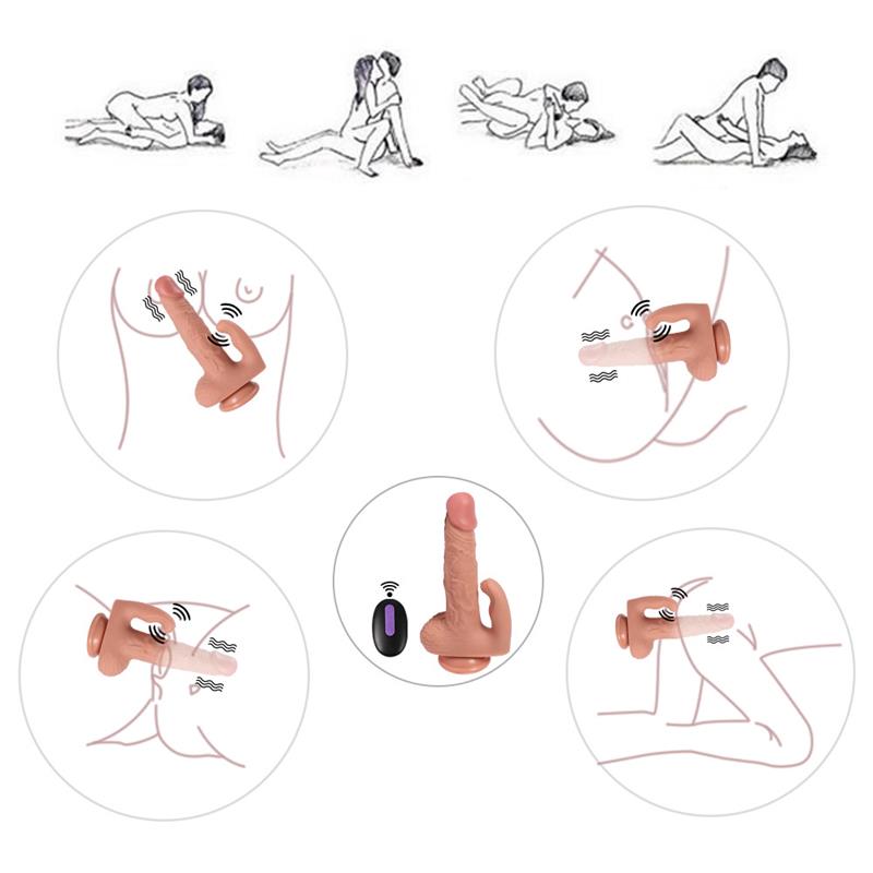 Haydon Dildo con 20 Modos de Vibración y Estimulador de Clítoris 4