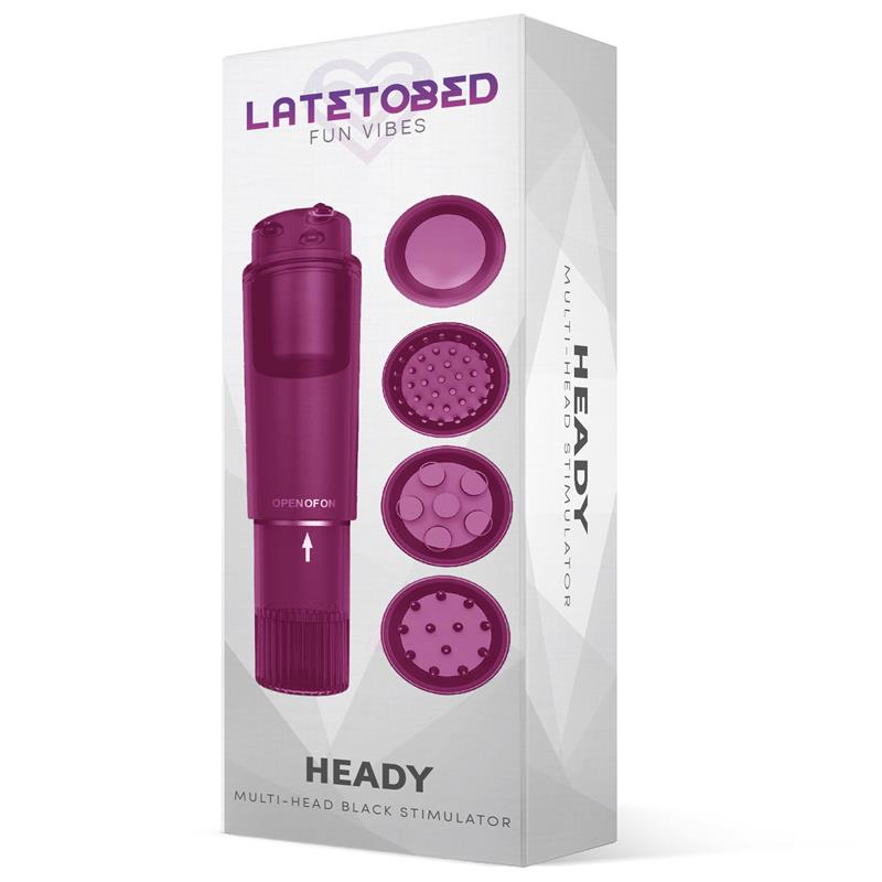 Heady Estimulador con 4 Cabezales Púrpura 2