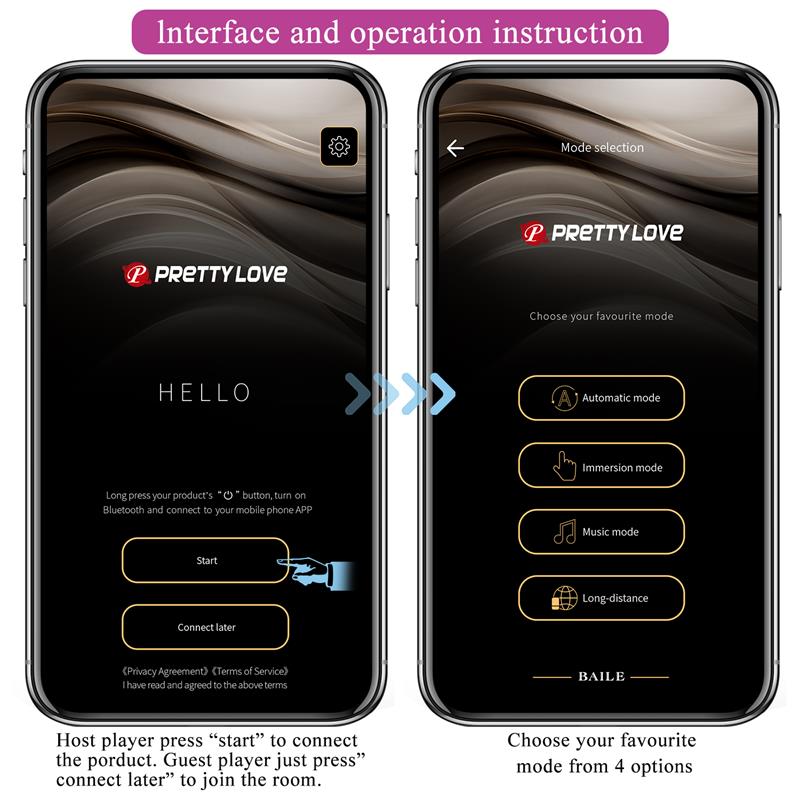 Hector Vibrador con Electroshock y App Rosa 9