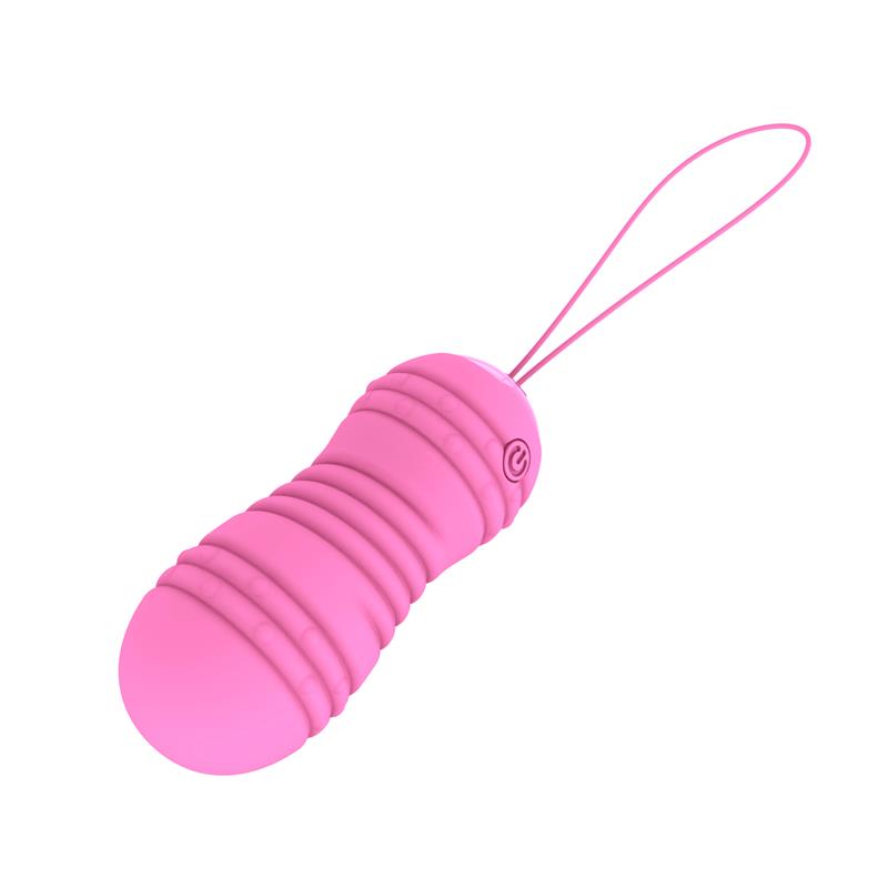 Hiibo Huevo Vibrador con Rotación Control Remoto USB Silicona Rosa 4