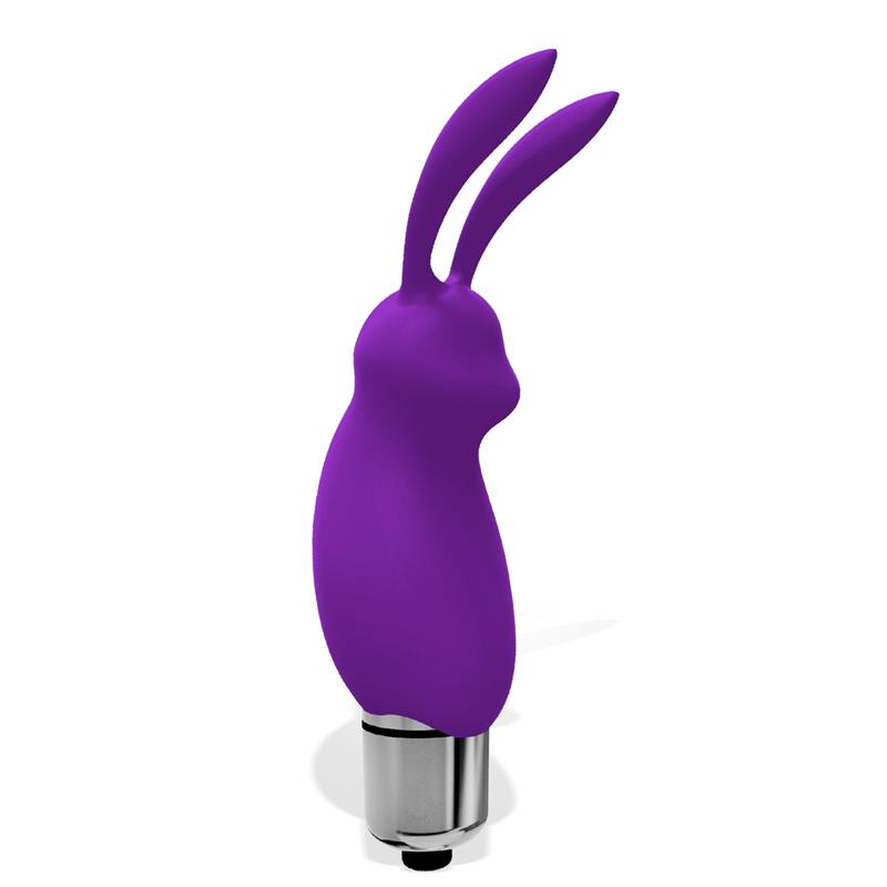 Hopye Bala Vibradora Conejito Silicona Púrpura 4