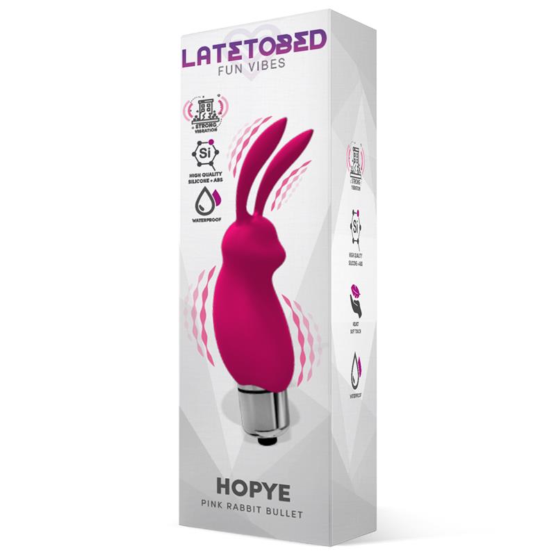 Hopye Bala Vibradora Conejito Silicona Rosa 2