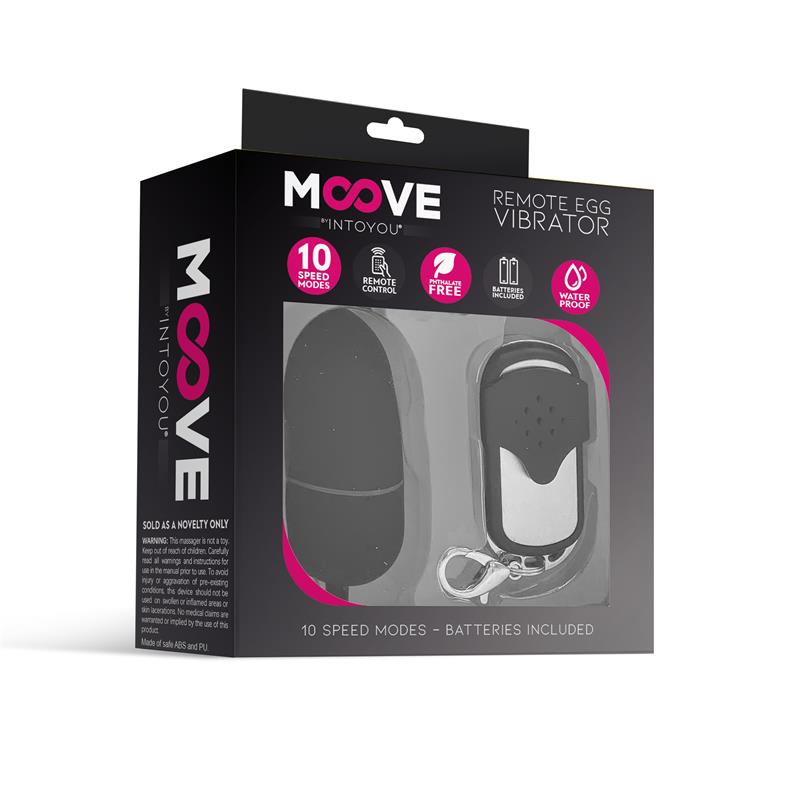 Huevo Vibrador con Control Remoto Tamaño Mediano Negro 2