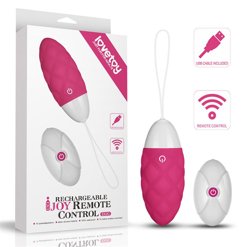 Huevo Vibrador iJoy Control Remoto USB Rosa 8