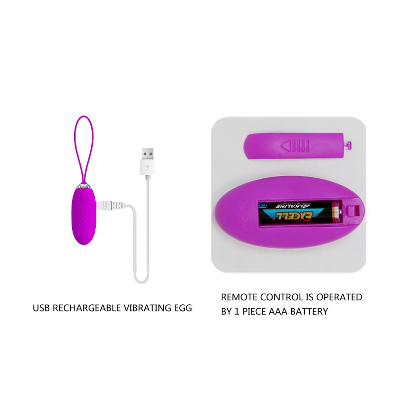Huevo Vibrador Joanna USB Purpura 7