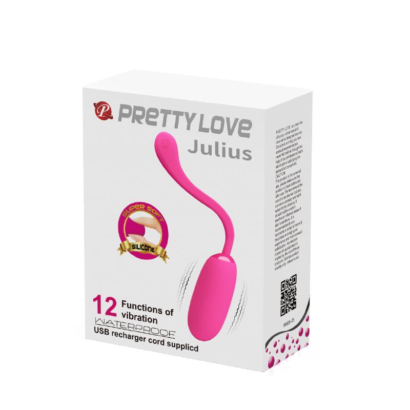 Huevo Vibrador Julius USB Silicona Rosa 9