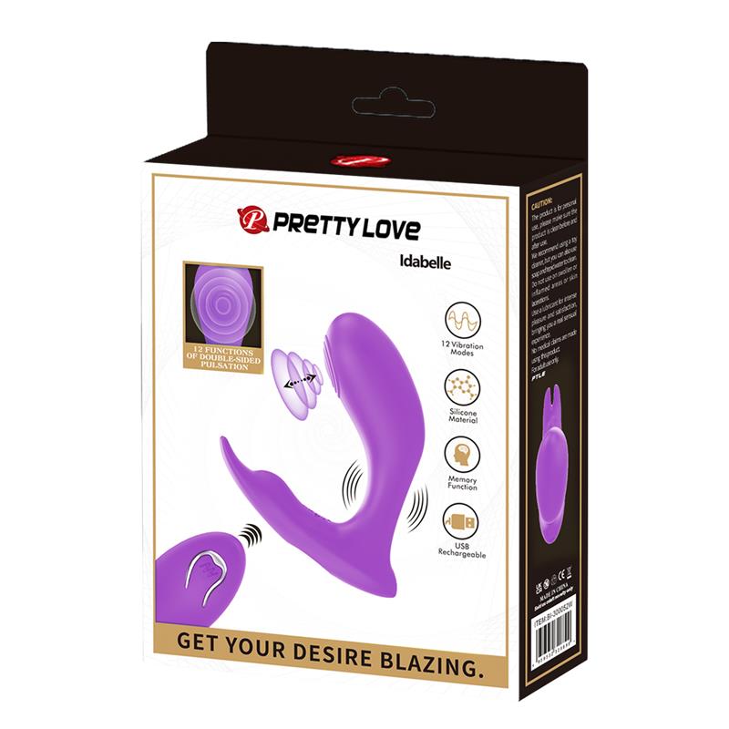 Idabelle Estimulador con Vibración y Pulsación Control Remoto 9