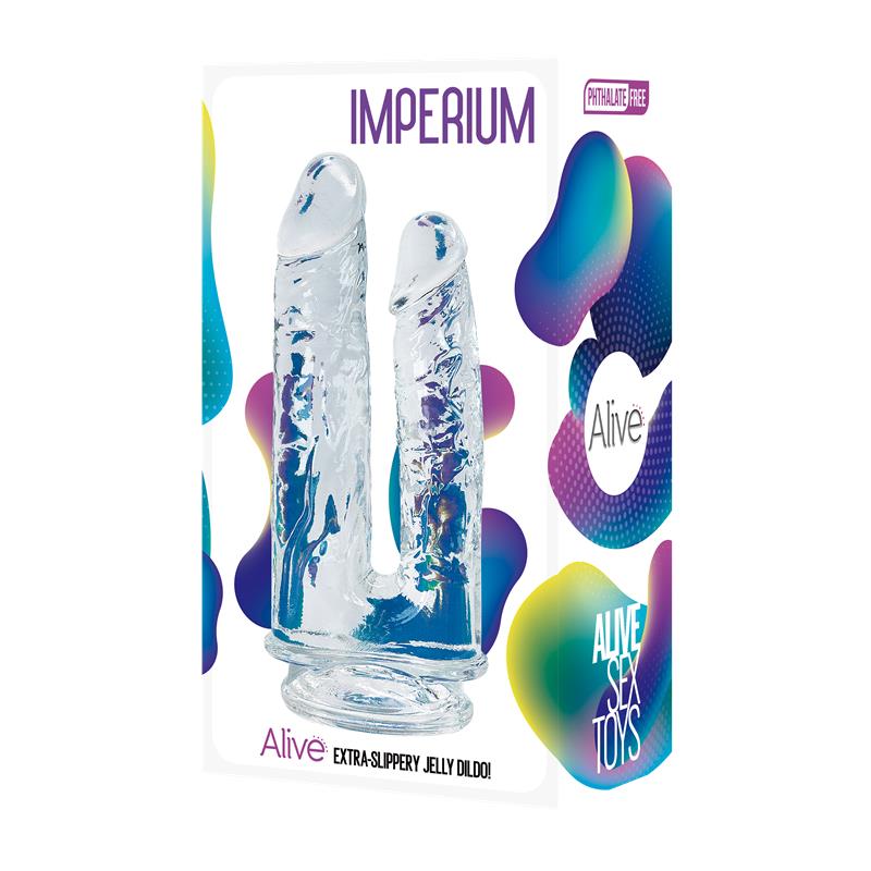 Imperium Dildo Doble Jelly Transparente 2