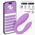Juguete para Parejas con APP Flexible Silicona Lavanda, imagen 1