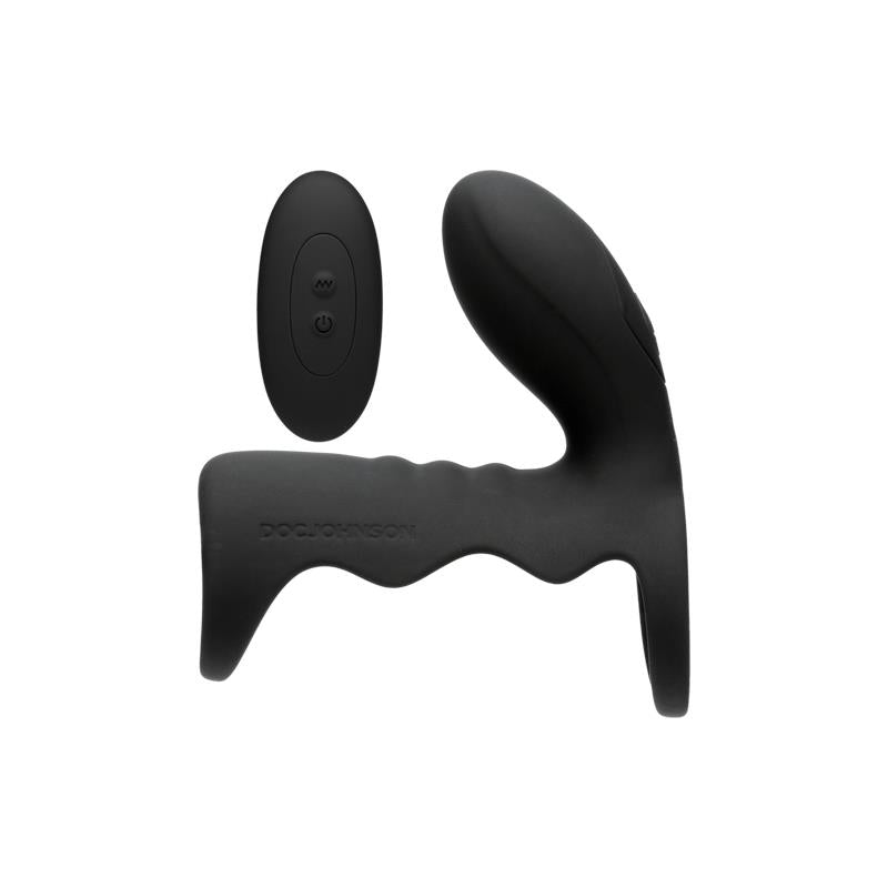 Jaula para el Pene con Vibración y Control Remoto Negro 2