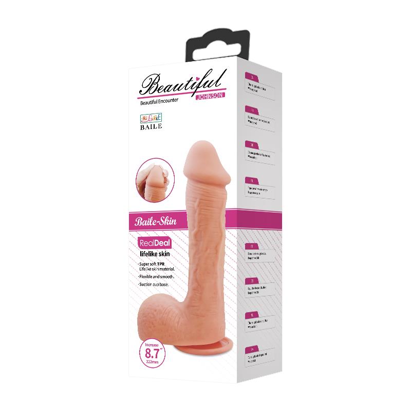 Johnson Dildo Realista con Ventosa Natural 12