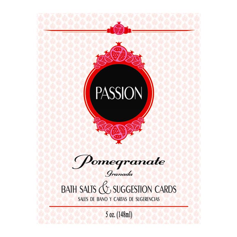 Sales de Baño y Cartas Impermeables Passion Bath Set (EN ES)