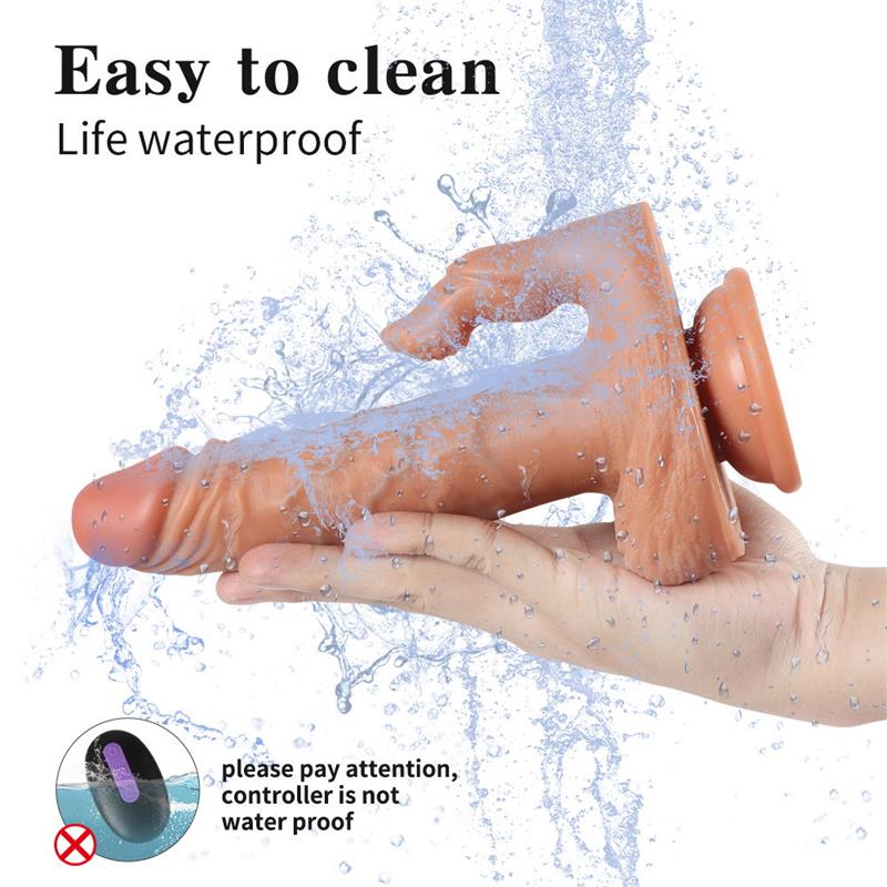 Julian Dildo con 20 Modos de Vibración y Estimlador de Clítoris 4