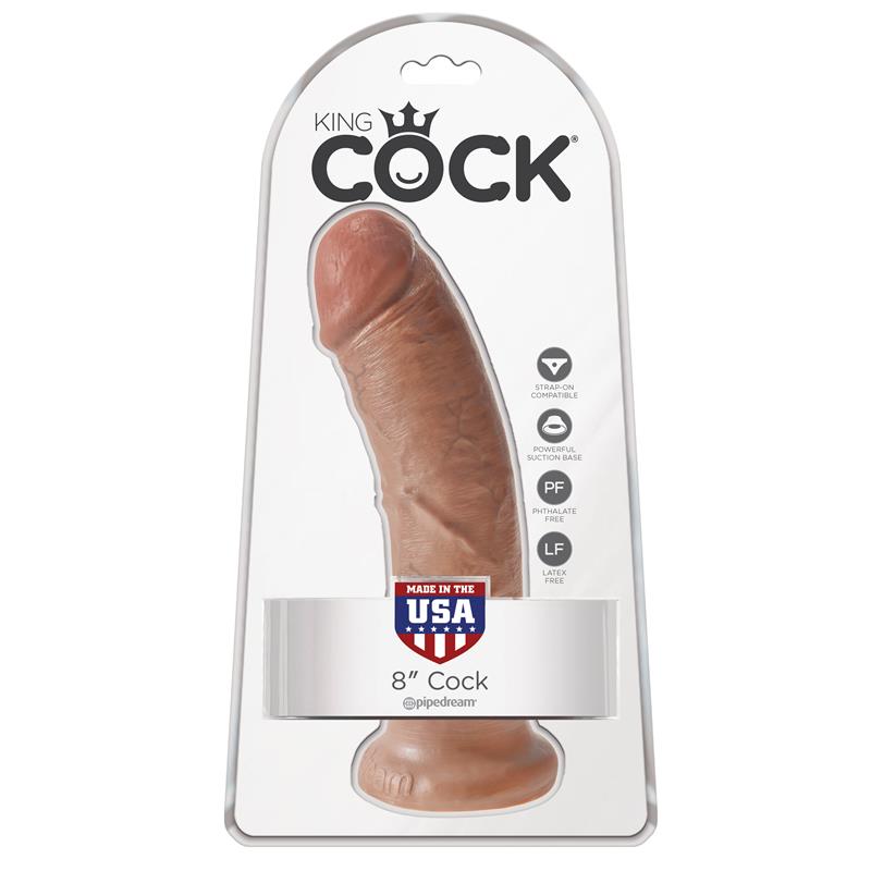 King Cock Pene de 8 - Bronceado