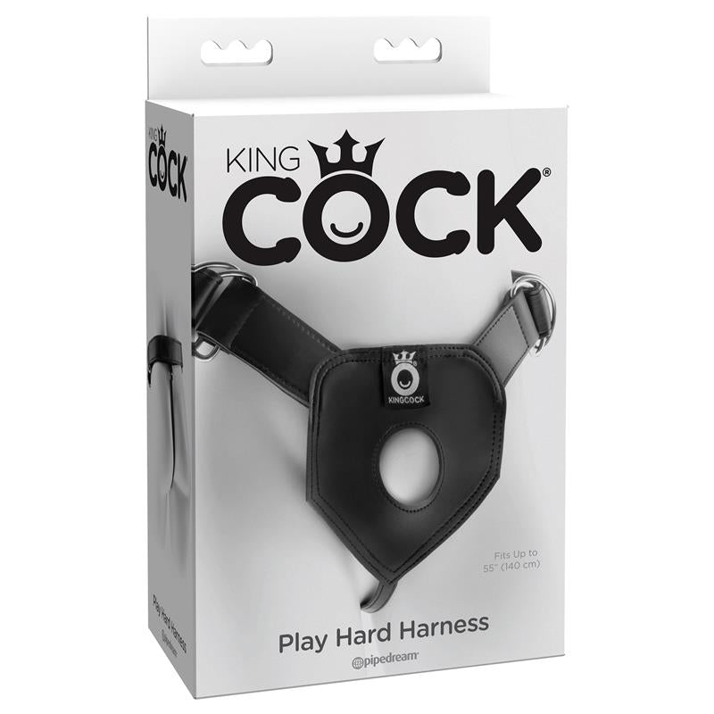 King Cock  Play Hard Arnés Negro