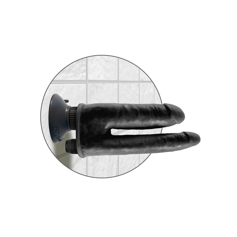King Cock Vibrador Doble 8 - Color Negro