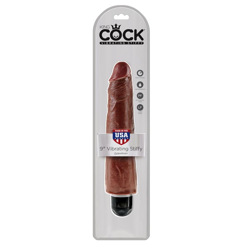 King Cock Vibrador Stiffy 9 - Color Marrón