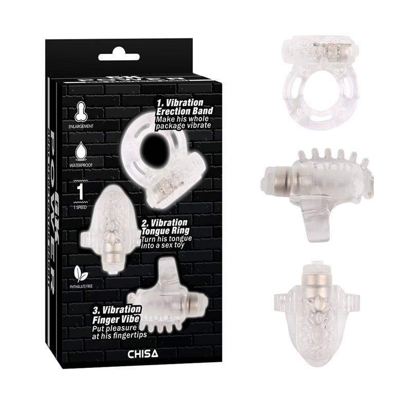 Kit 3 Anillos para el Pene Teasers Ring Kit 2