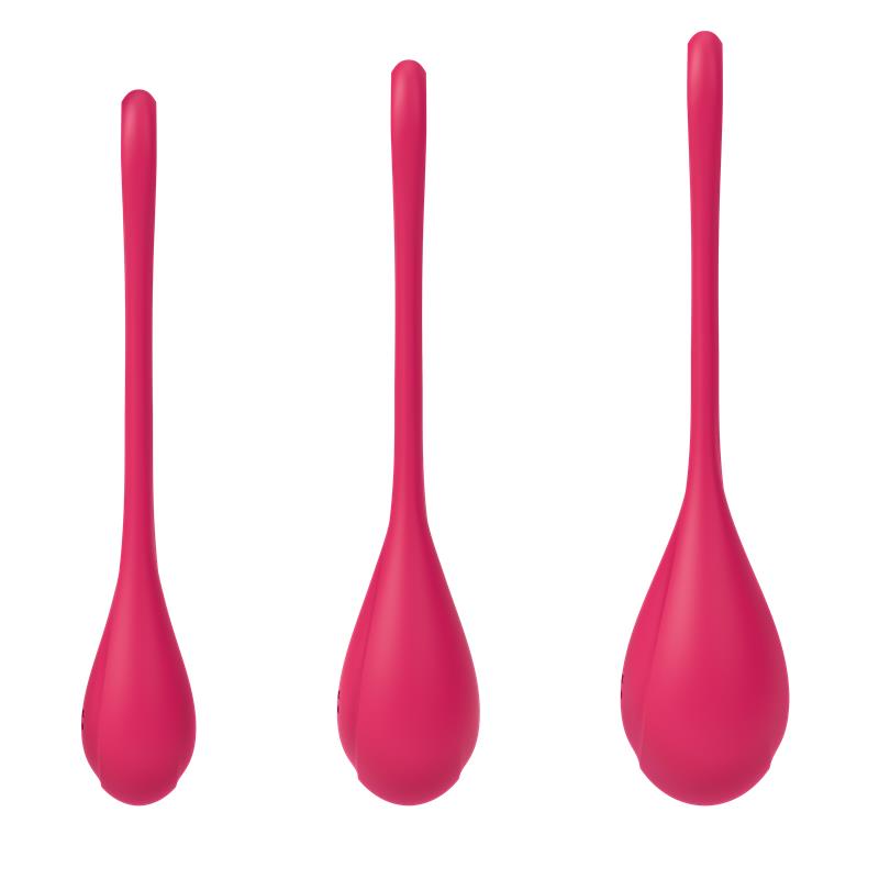 Kit 3 Bolas Suelo Pélvico Yoni Power 1 Rojo 2