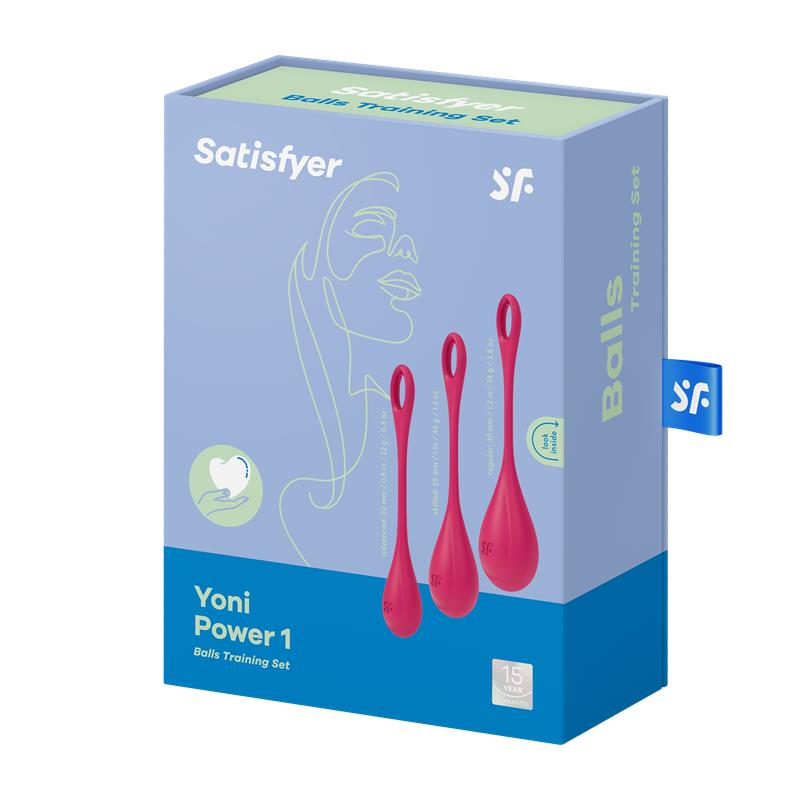 Kit 3 Bolas Suelo Pélvico Yoni Power 1 Rojo 5