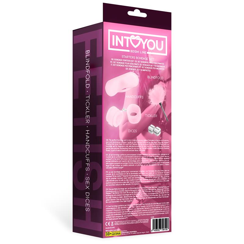 Kit de Bondage para Principiantes Starters 4 Piezas Rosa 3