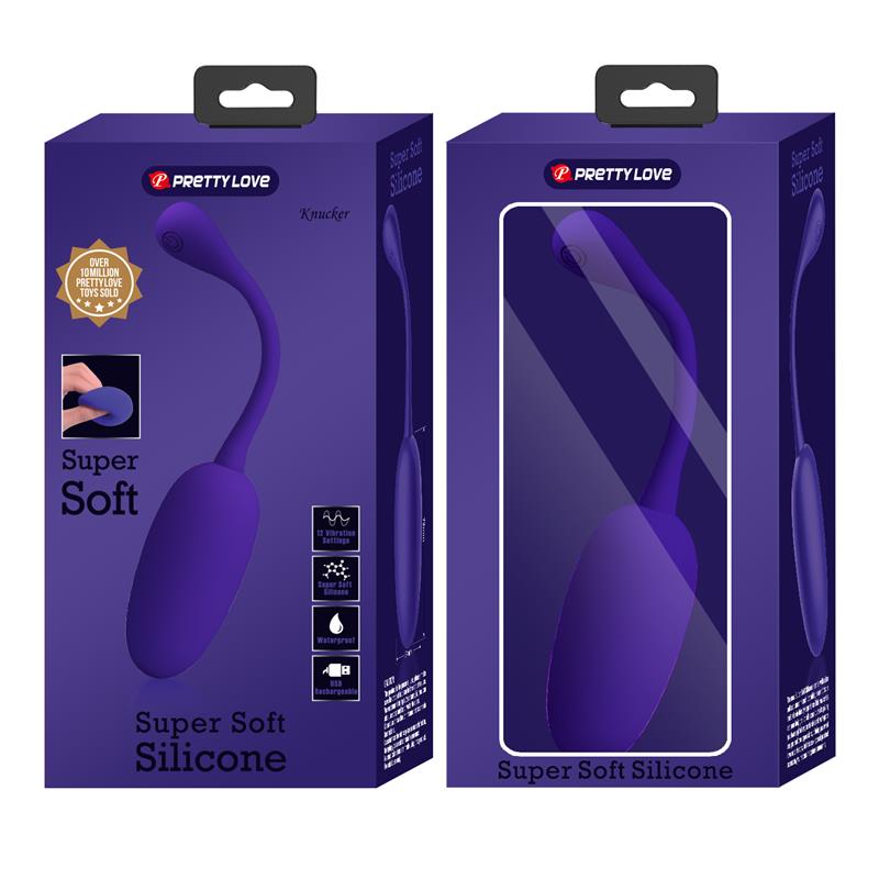 Knucker Huevo Vibrador Púrpura 11