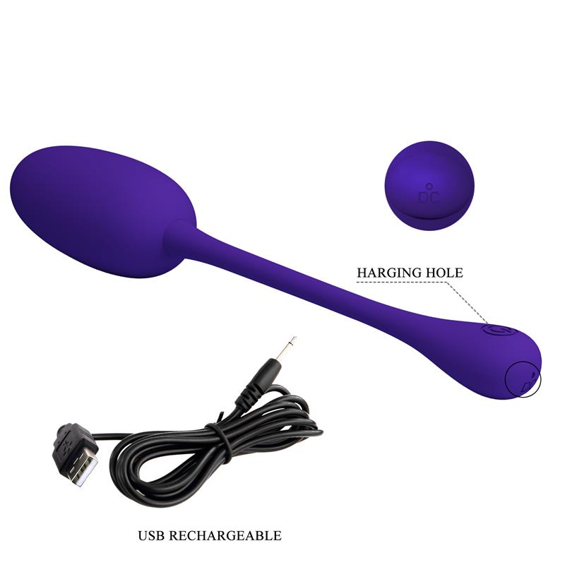 Knucker Huevo Vibrador Púrpura 9