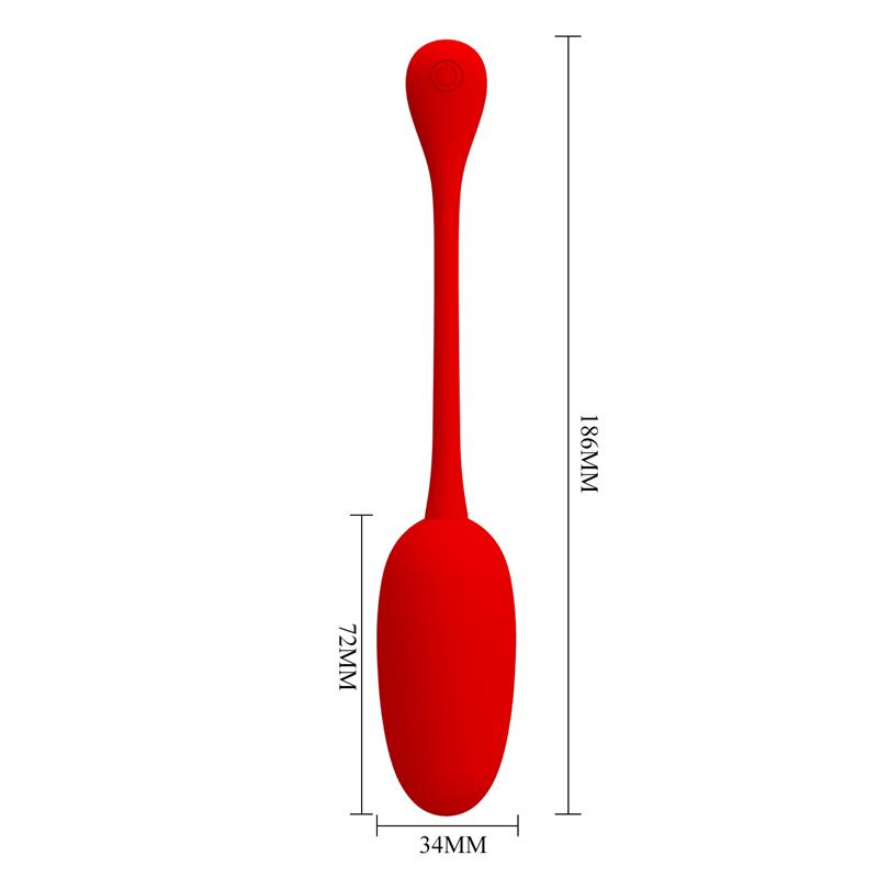 Knucker Huevo Vibrador Rojo 10