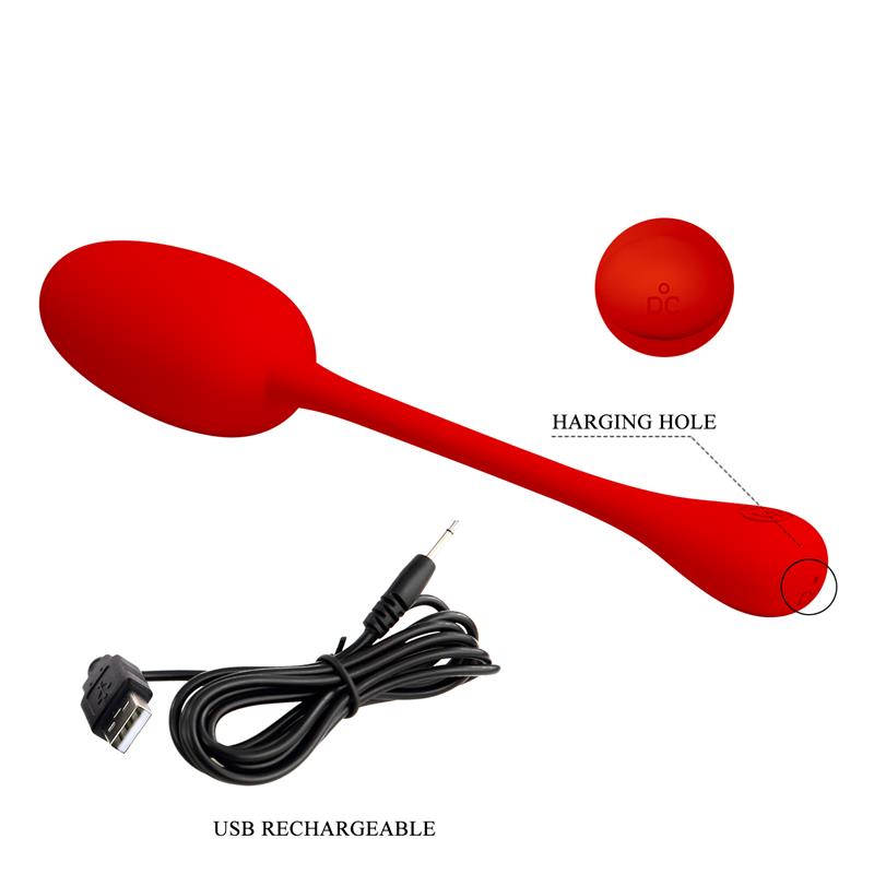 Knucker Huevo Vibrador Rojo 9