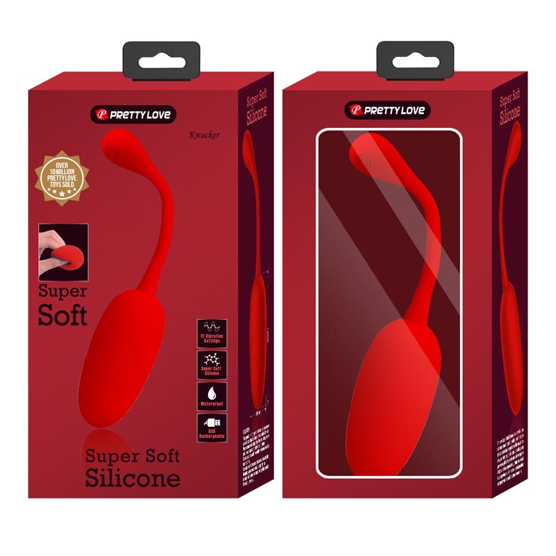 Knucker Huevo Vibrador Rojo 11