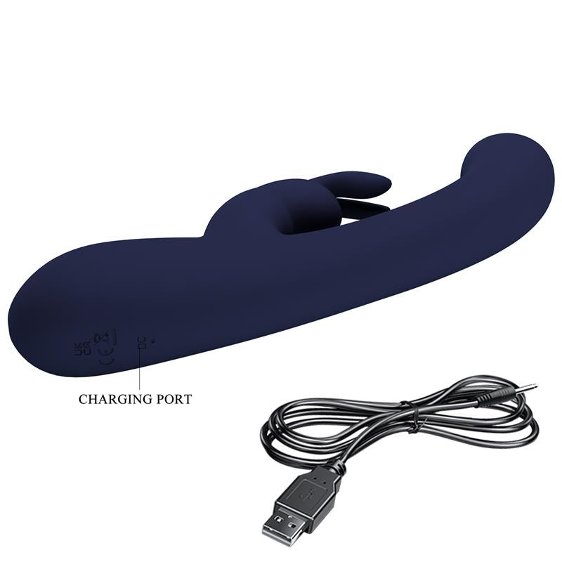 Lamar Vibrador Punto-G Azul Oscuro 10