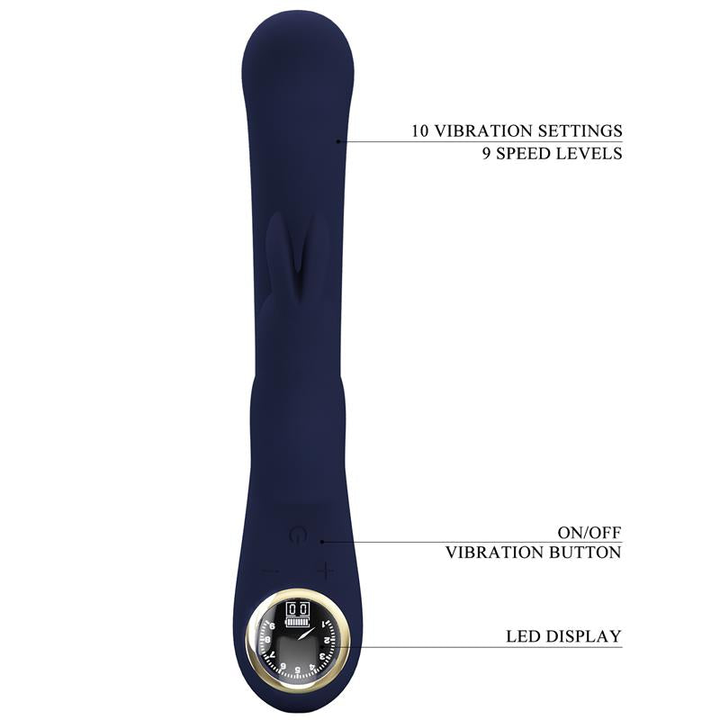 Lamar Vibrador Punto-G Azul Oscuro 9