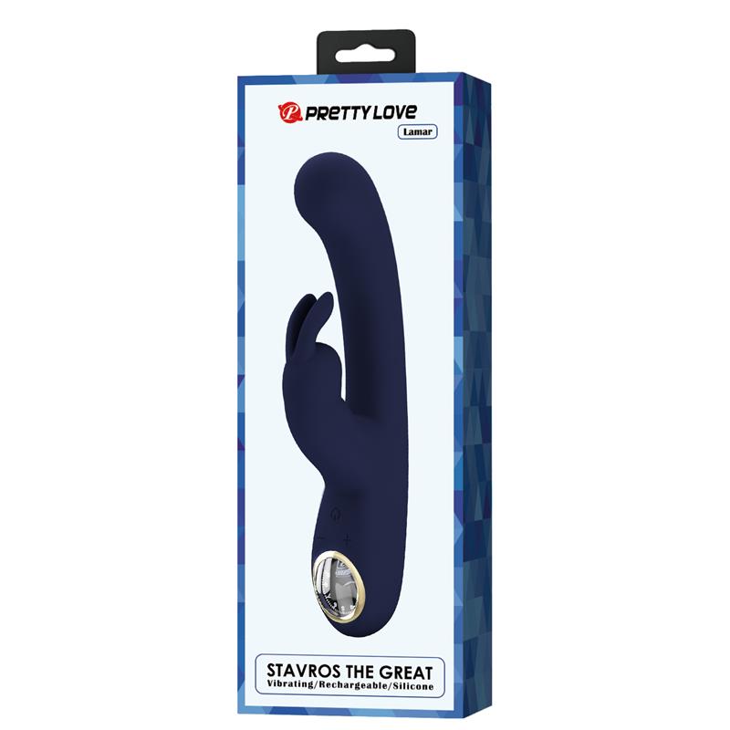 Lamar Vibrador Punto-G Azul Oscuro 12