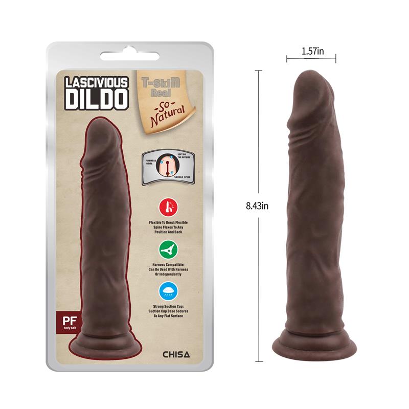 Lascivious Dildo Dual Density Marrón 21.4cm