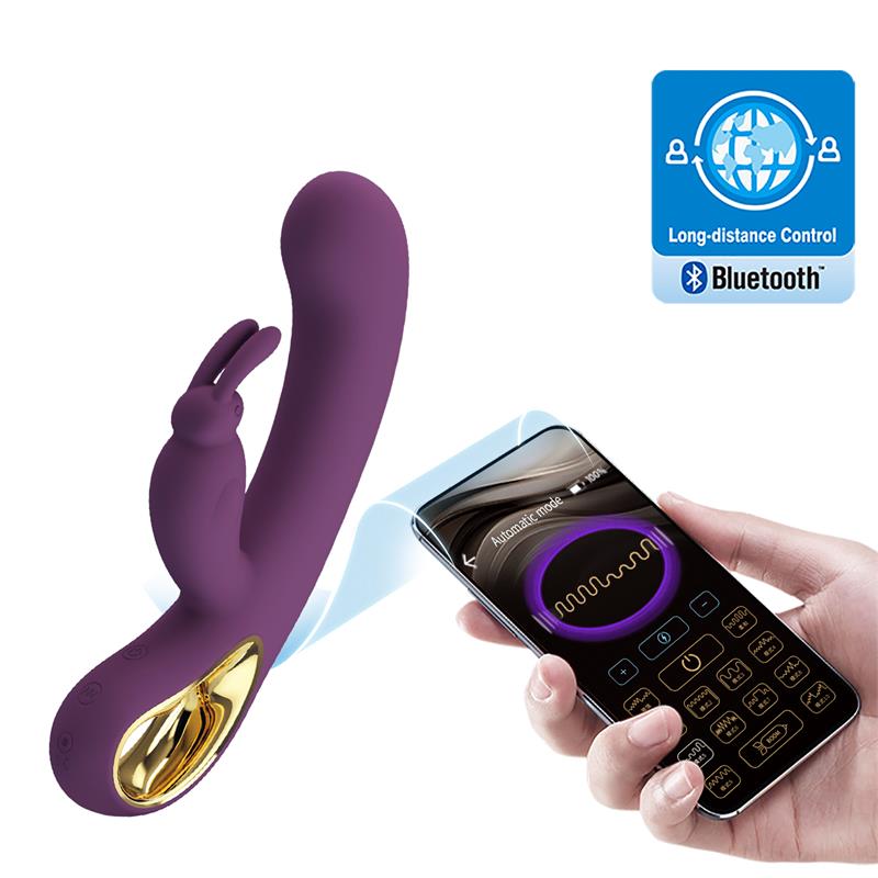 Liam Vibrador Punto G Silicona  con APP Morado