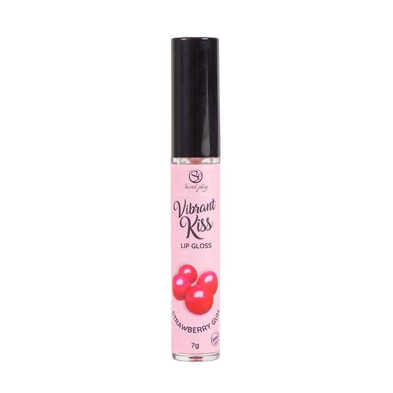 Lip Gloss Vibrant Kiss Sabor Chicle de fresa 7g 3