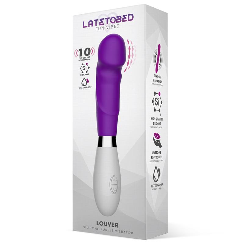 Louver Vibrador Silicona Púrpura 2