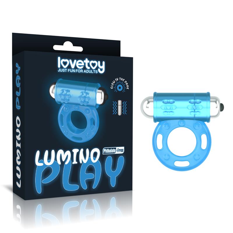 Lumino Play Anillo Vibrador Luz Azul 7