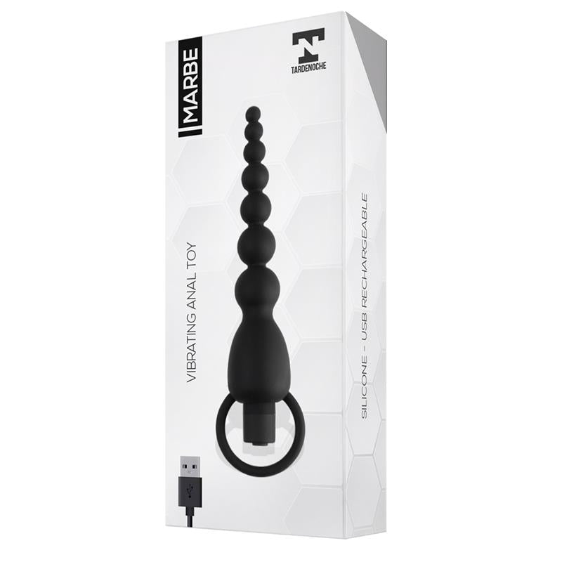Marbe Cadena Anal con Vibración USB Silicona 3