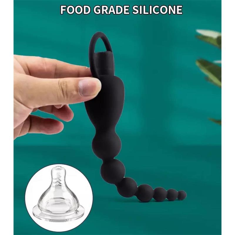 Marbe Cadena Anal con Vibración USB Silicona 6