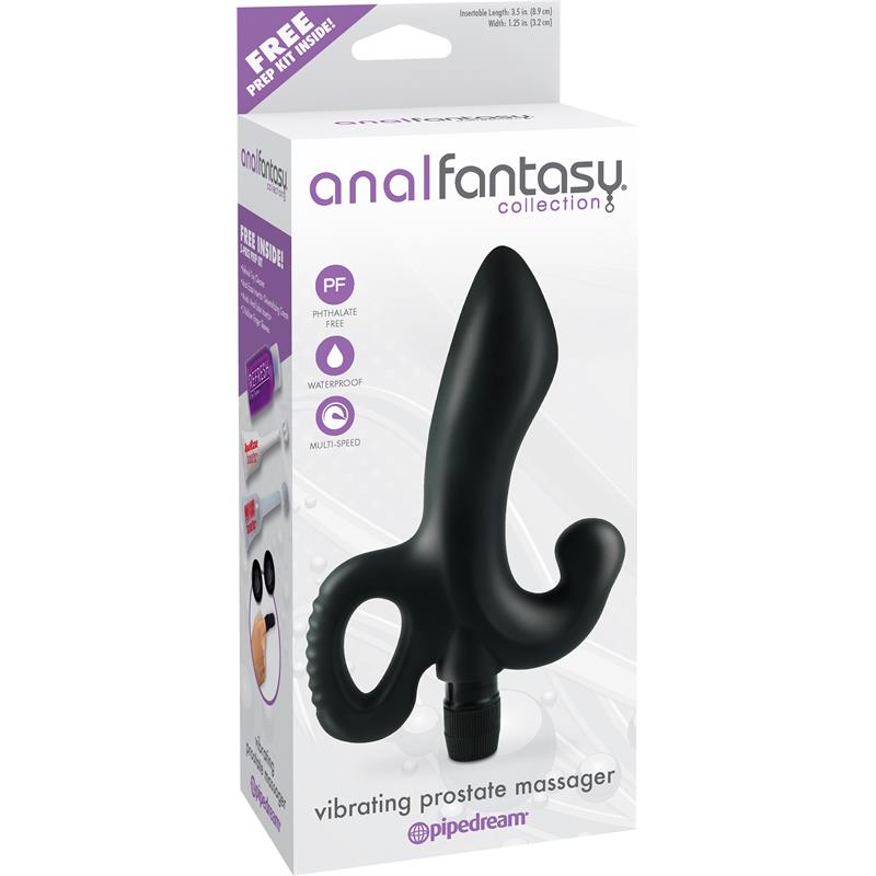 Masajeador de Próstata con Vibración Negro