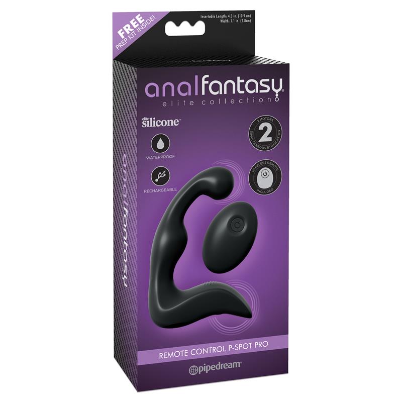 Masajeador Prostático con Vibración Negro