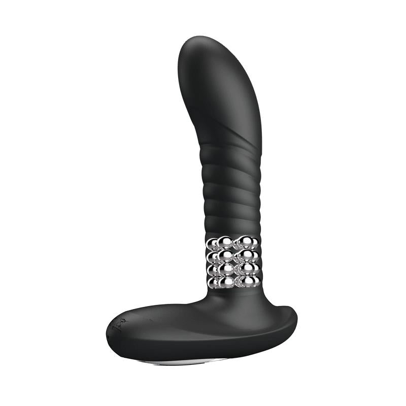 Masajeador Prostático con Vibración y Bolas Rotadoras
