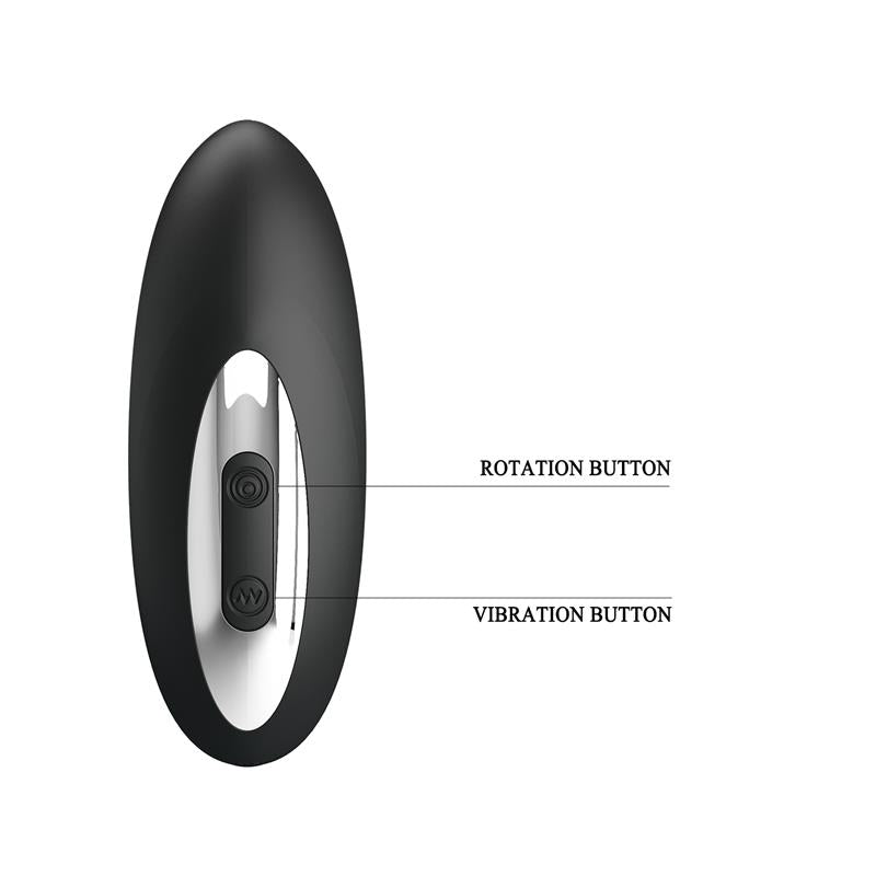 Masajeador Prostático con Vibración y Bolas Rotadoras