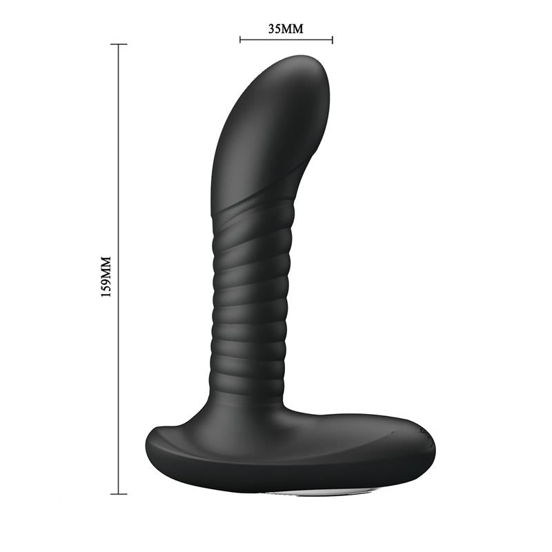 Masajeador Prostático con Vibración y Bolas Rotadoras