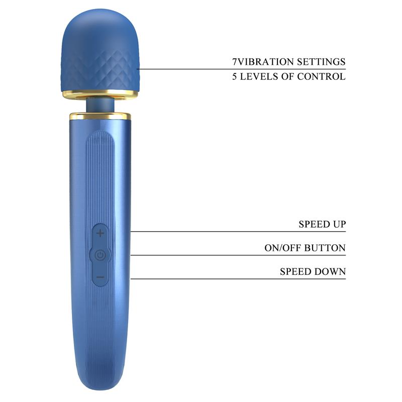 Masajeador USB Silicona Azul 8
