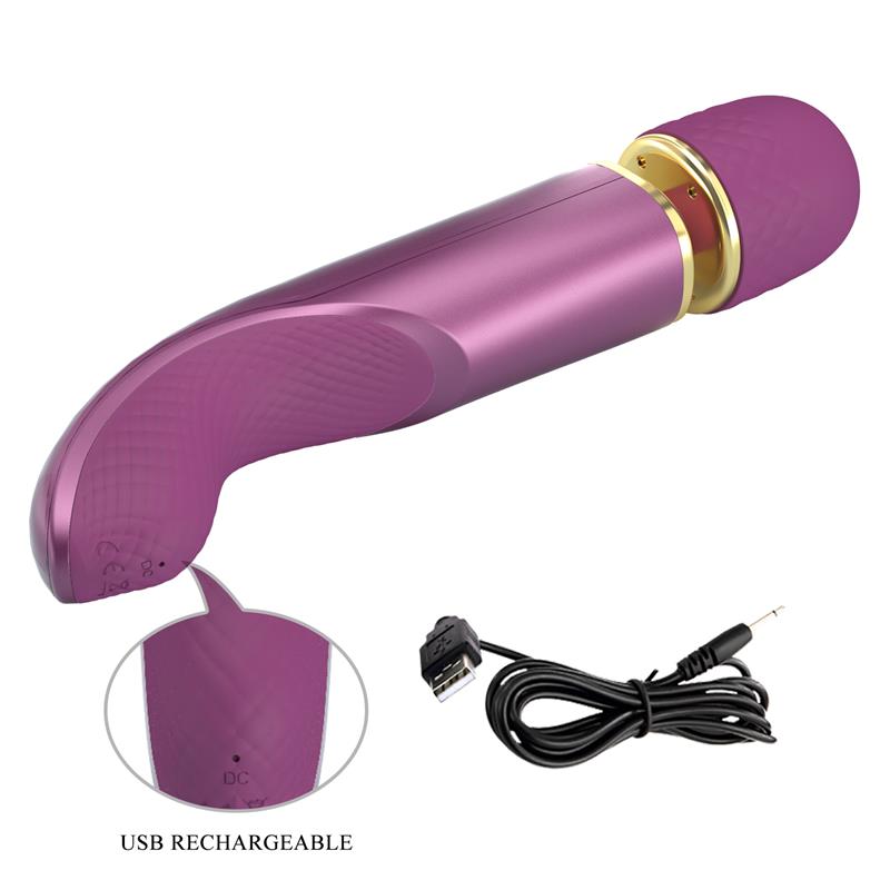 Masajeador USB Silicona Púrpura 9